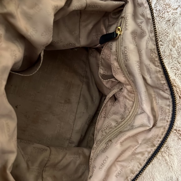 Michael Kors Navy Blue Purse (crossbody wear included) - Picture 3 of 4